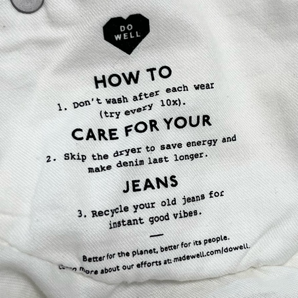 Madewell The High-Rise Slim Boyjean in Tile White Size 32 - Picture 10 of 14